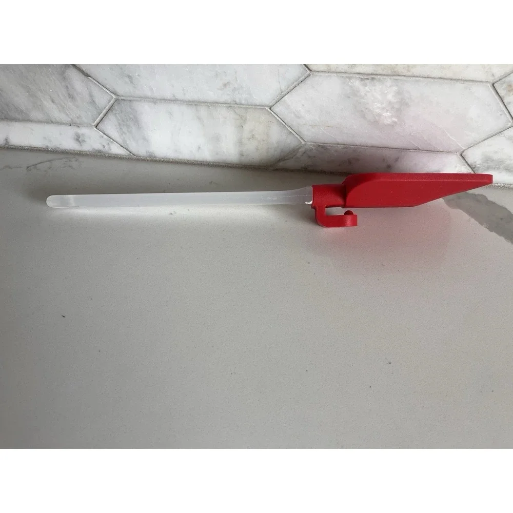 Red Baking‎ Silicone Versatile Spoon Spatula with Frosted Acrylic Handle